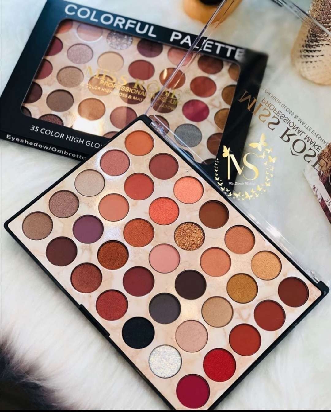 Miss Rose 35 Colors High Gloss And Matte Eye Shadow N4