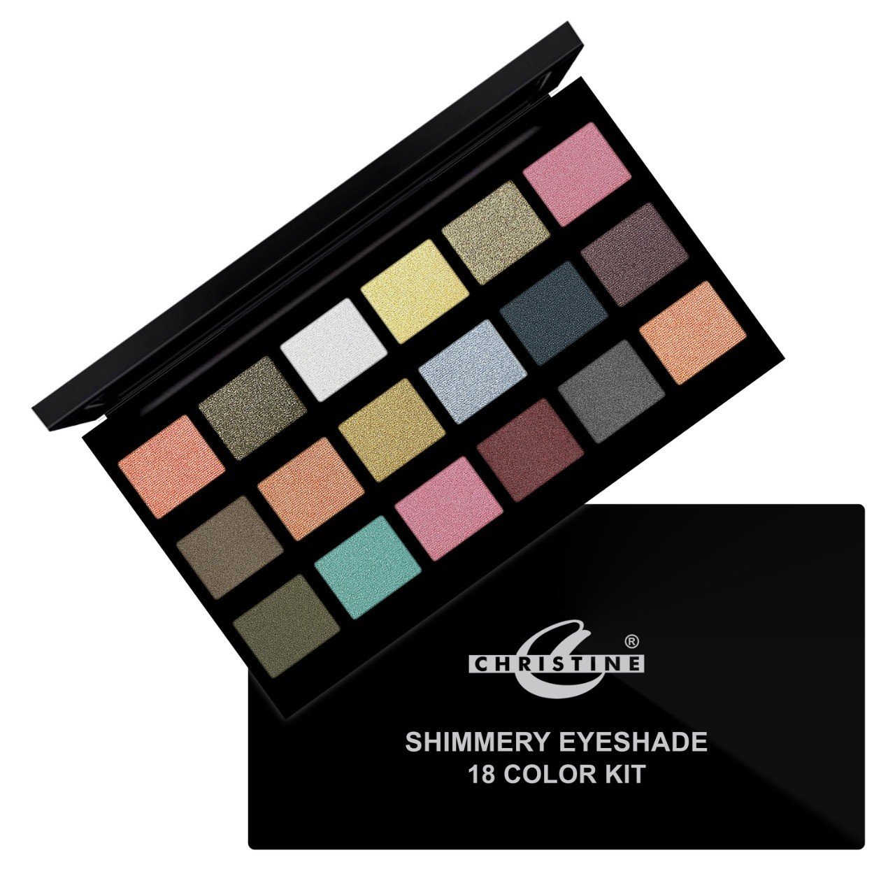 Christine 18 Color Eye Shade Shimmery