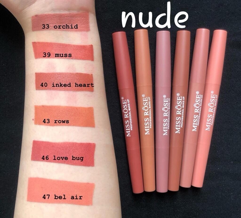 Miss Rose 2 in 1 Lipstick and Lip Liner #1