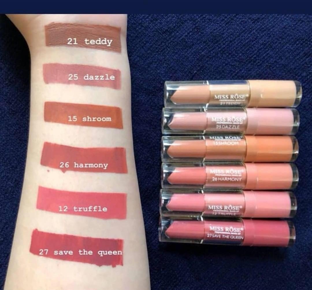 Miss Rose Matte Lip gloss Pack of 6