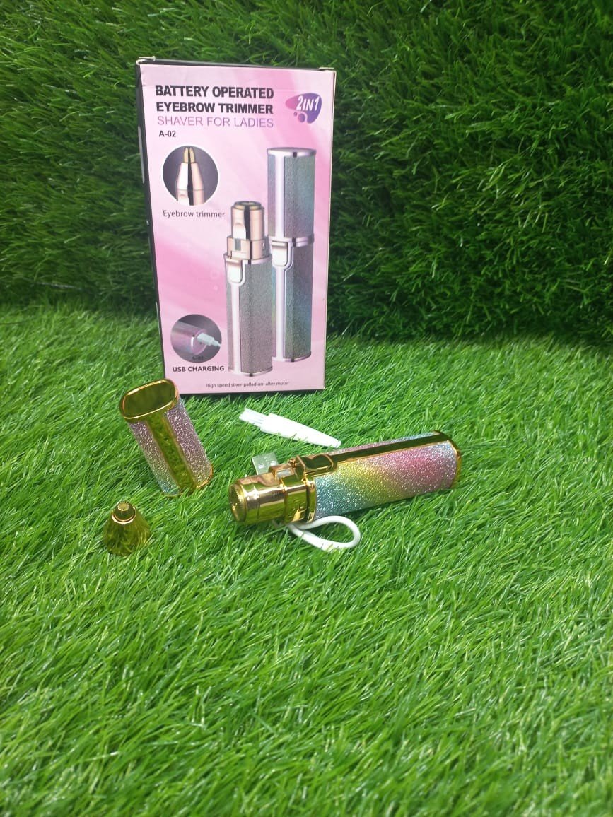 Eyebrow Trimmer and Facial Hair Shaver 2 in 1 For Ladies